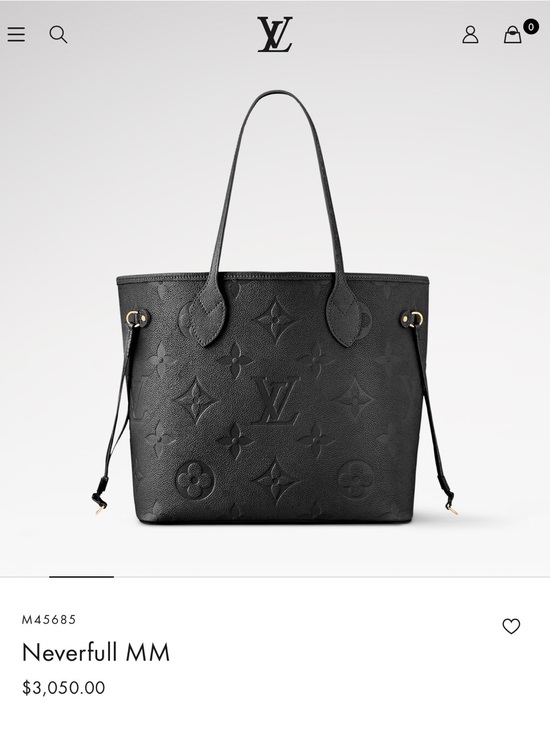 Louis Vuitton Handbags - Louis Vuitton Black Monogram Embossed Neverfull MM Tote